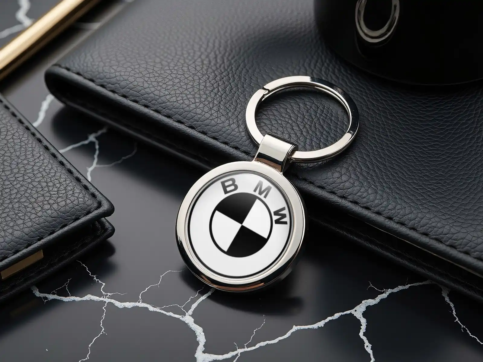 BMW Schlüsselanhänger Key Stahl Stil Design